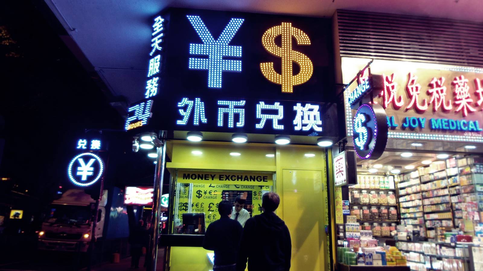 yuan dollar hk