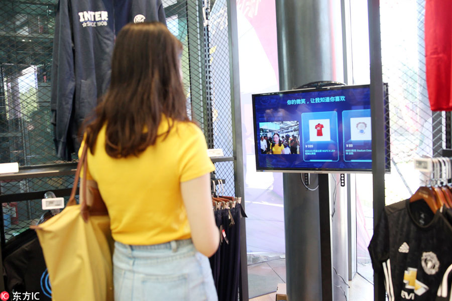 Customers using face-detection technology to make payments has become popular in China