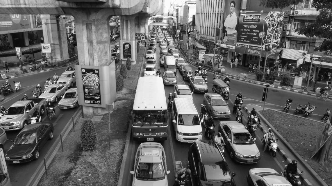 Bangkok street traffic