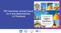 TAT launches virtual tours to 4 top destinations in Thailand