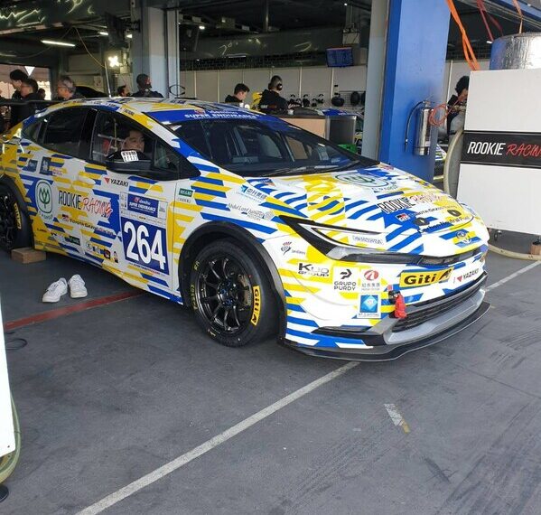 Giti tires equipped on carbon-neutral race car driven by Toyota CEO, Akio Toyoda.