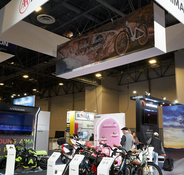 AIMA Technology exhibits at CES2024 in Las Vegas