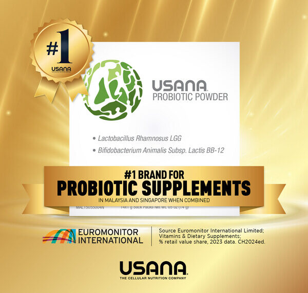 USANA Malaysia and Singapore Top #1 Brand for Probiotic Supplements When Combined