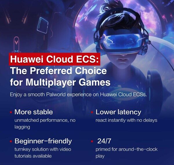 Huawei Cloud Launches Palworld-dedicated Servers with One-minute Setup