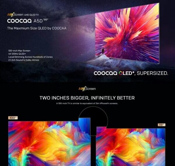 coocaa Max screen 100" QLED TV A5D