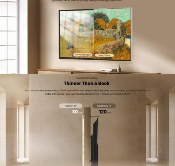 coocaa Frame+ TV LN7000G perfectly integrates art and technology, making art light up life