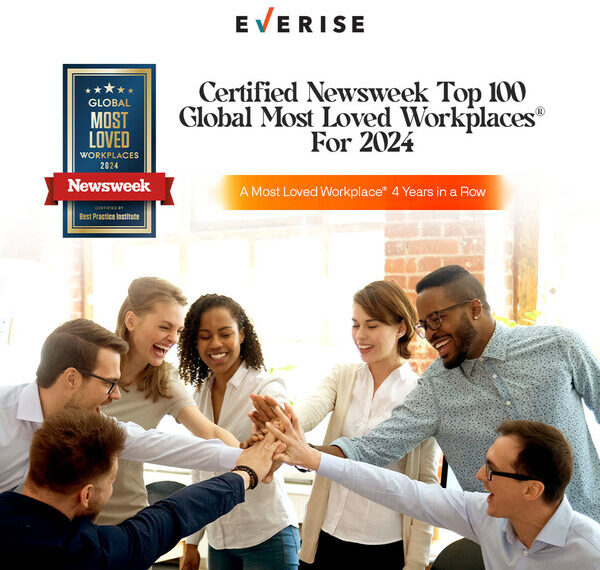 Everise has been recognized as a Newsweek Top 100 Global Most Loved Workplace for the fourth consecutive year.