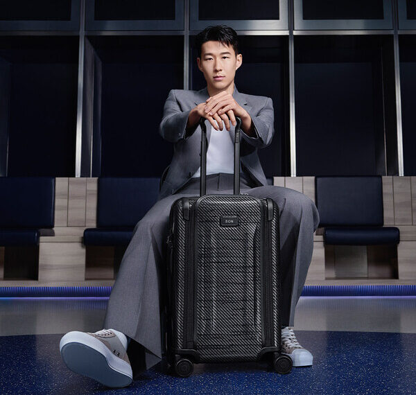 TUMI Global Ambassador and pro footballer Son Heung-Min with Tegra-Lite®