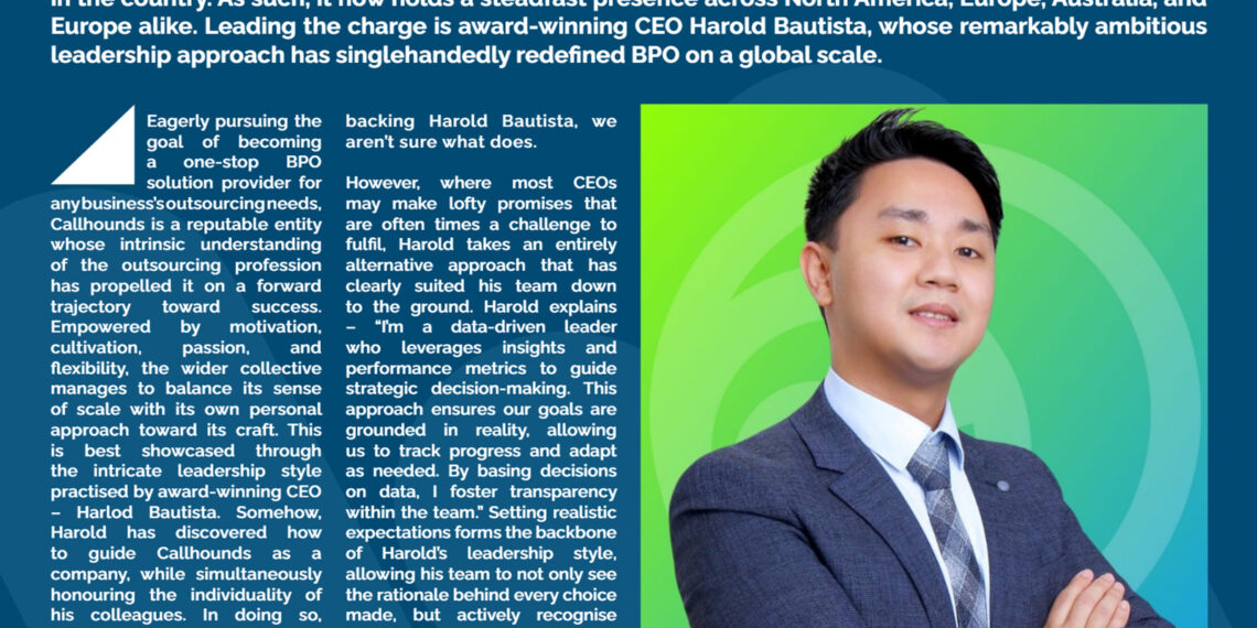 Callhounds Global CEO Harold Bautista Awarded Best BPO Solutions CEO