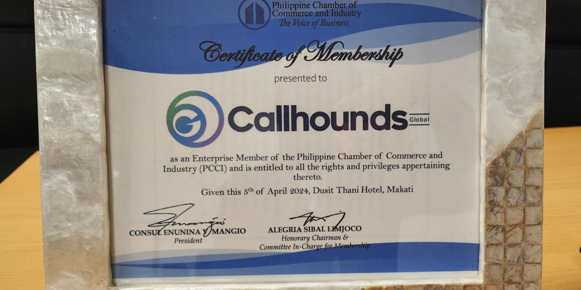 Callhounds Global Joins the Philippine Chamber of Commerce and Industry