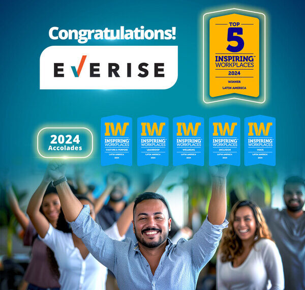 Everise is named Top 5 Inspiring Workplaces in Latin America in 2024.