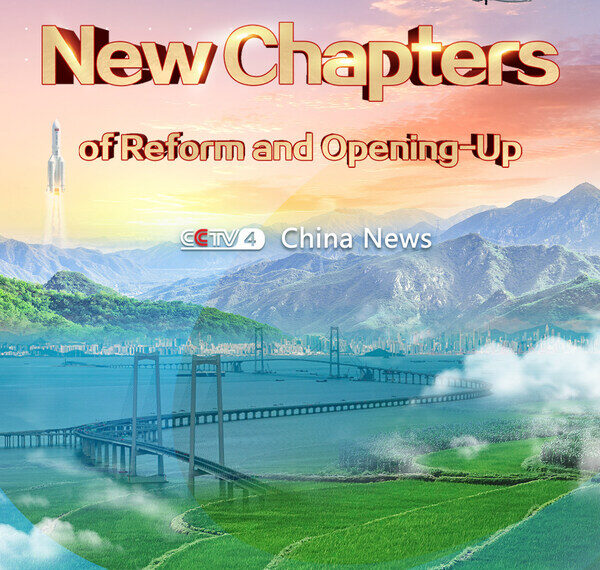 The Poster of "New Chapters in the Reform and Opening-up"