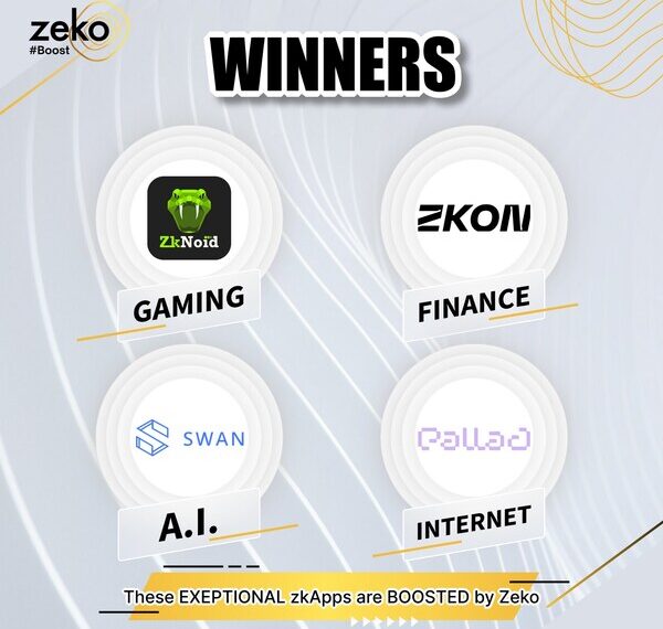 ZekoBoost Developer Contest Winners in Gaming, Finance, AI, Internet