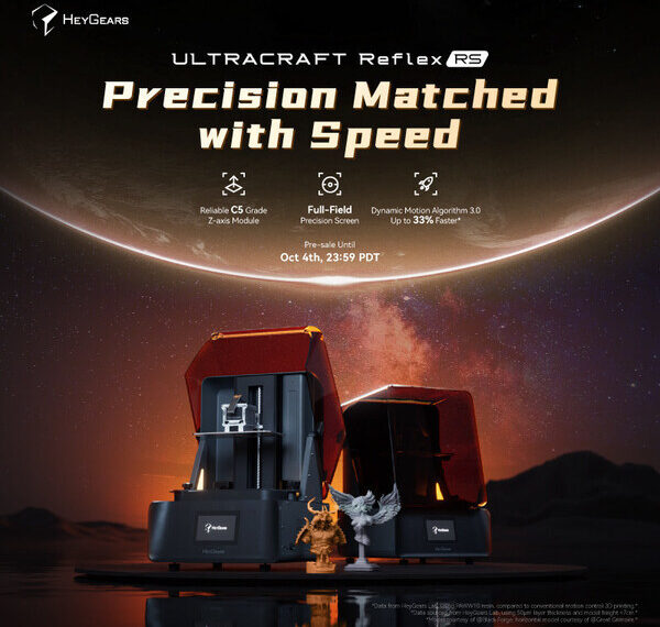 HeyGears Introduces the UltraCraft Reflex RS Precise and Rapid 3D Printing