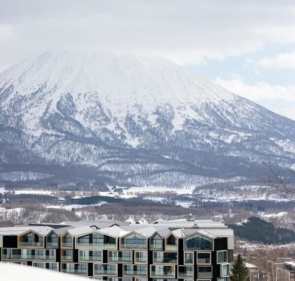 Muwa Niseko breathtaking Mt Yotei background